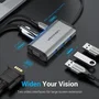 Vention TGSHB Hub USB-C 3 puertos USB 3.0 HDMI 4K VGA USB-C PD Gris